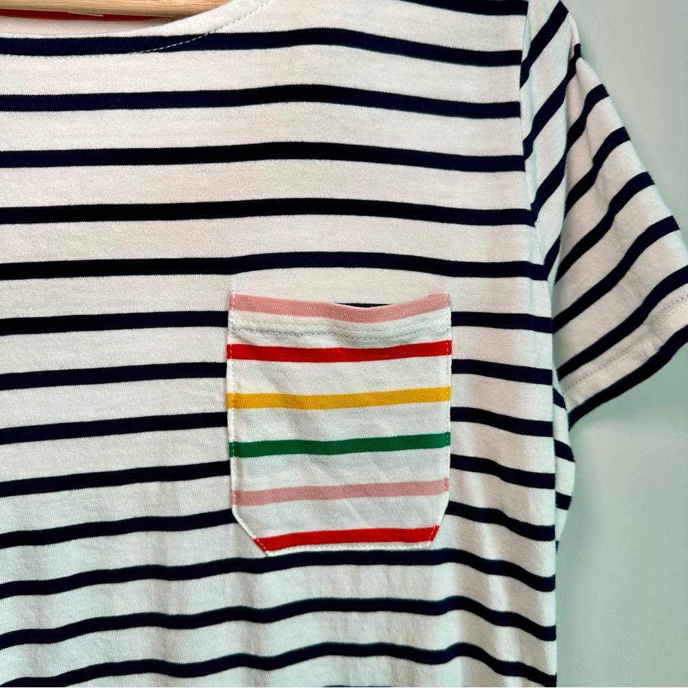 Boden Rainbow "Stripes Ahead Of The Rest' Shirt - Picture 3 of 5